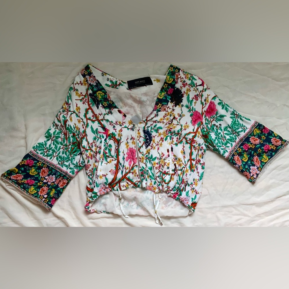 Kimono style cropped jacket